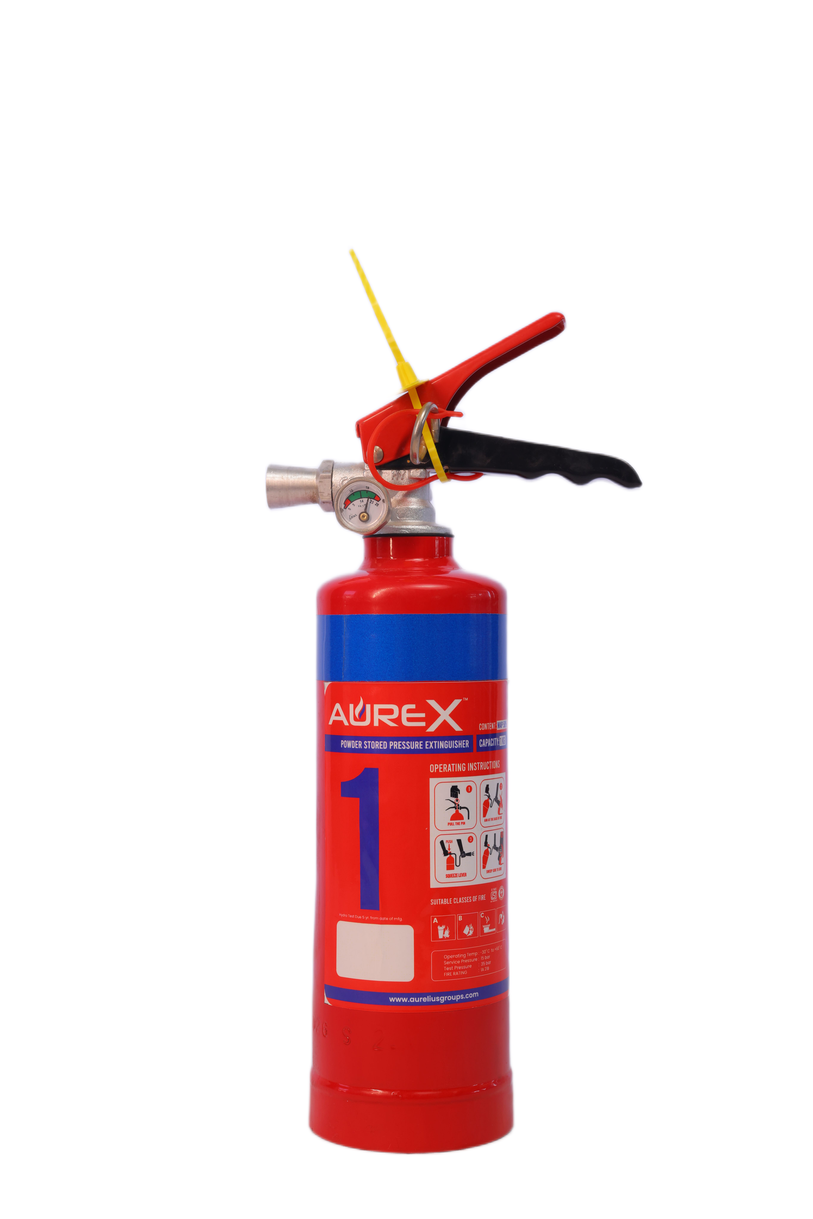 ABC STORED PRESSURE 1KG FIRE EXTINGUISHER