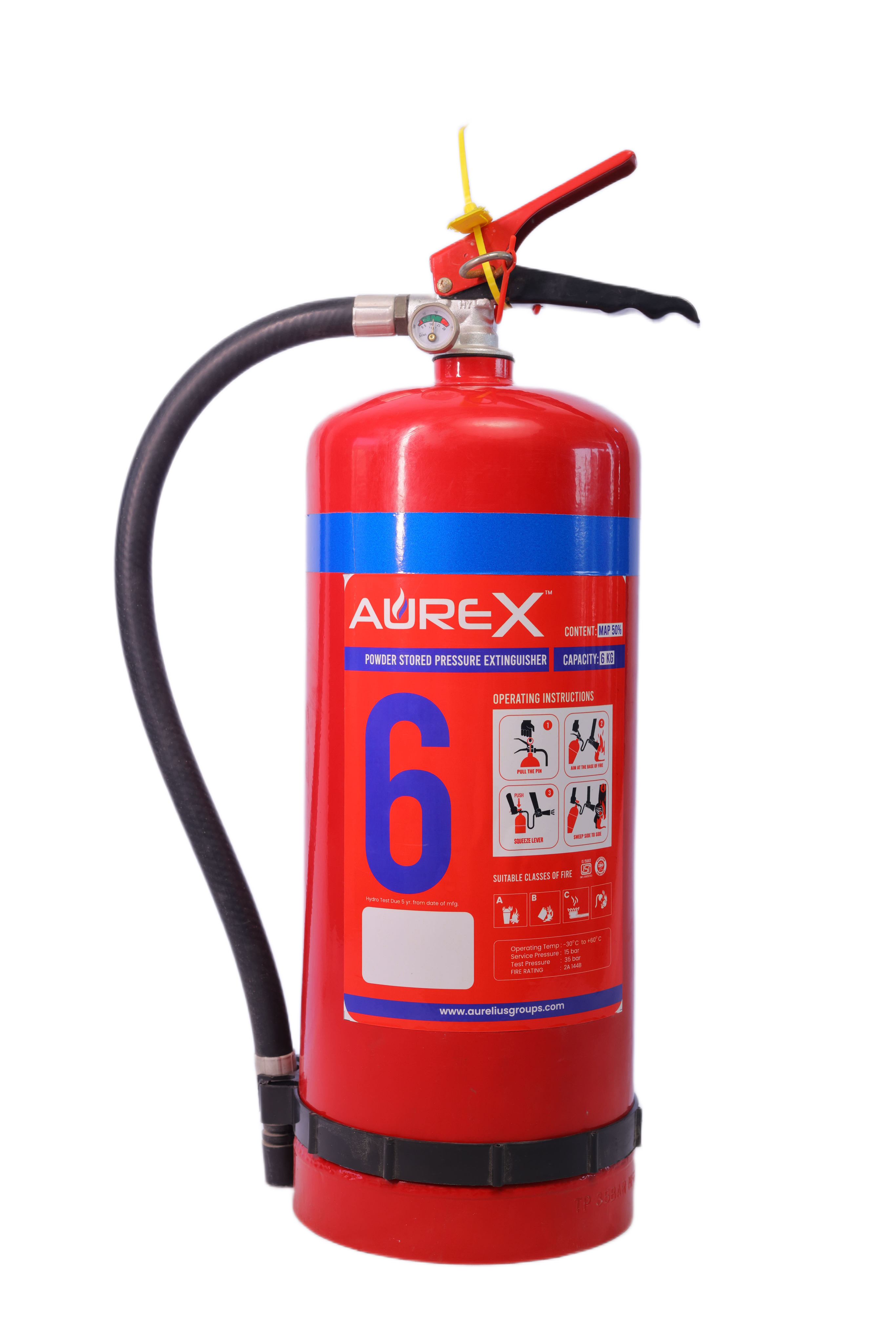 ABC STORED PRESSURE 6KG FIRE EXTINGUISHER