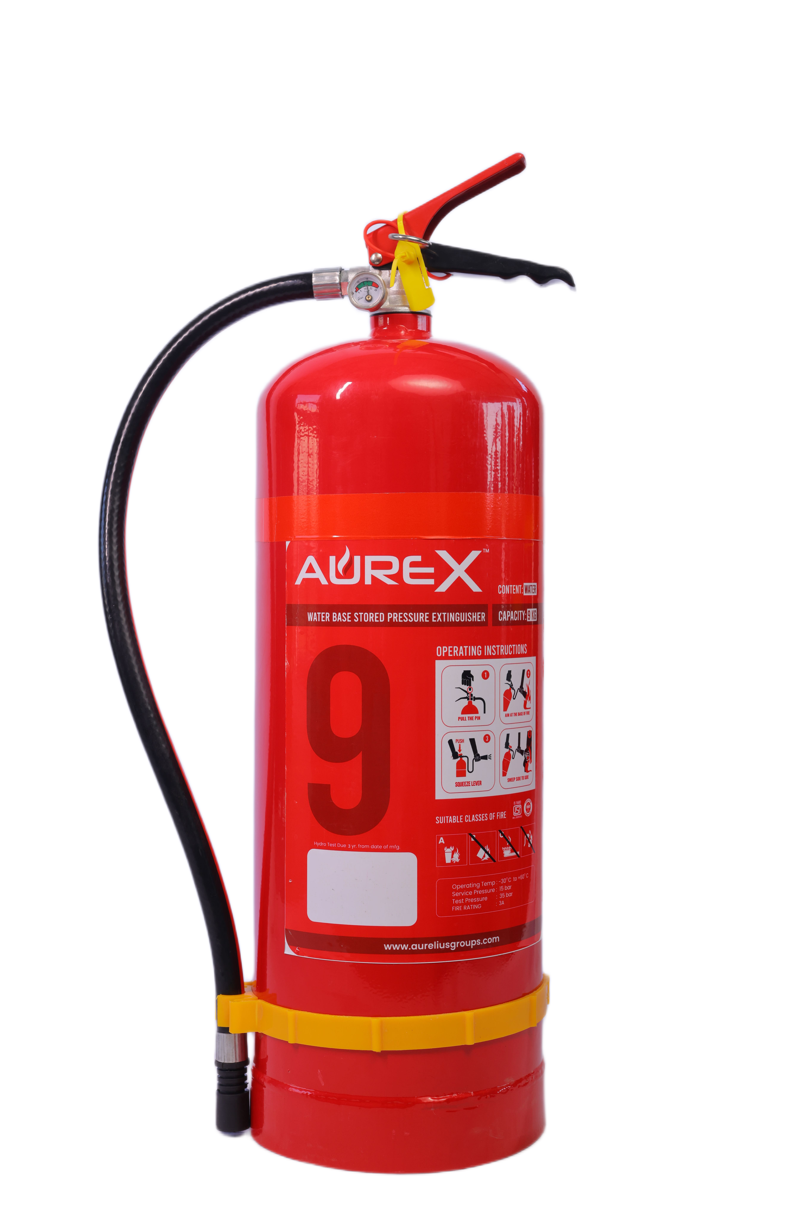 Water-Mist Stored Pressure 9 LTR Fire Extinguisher