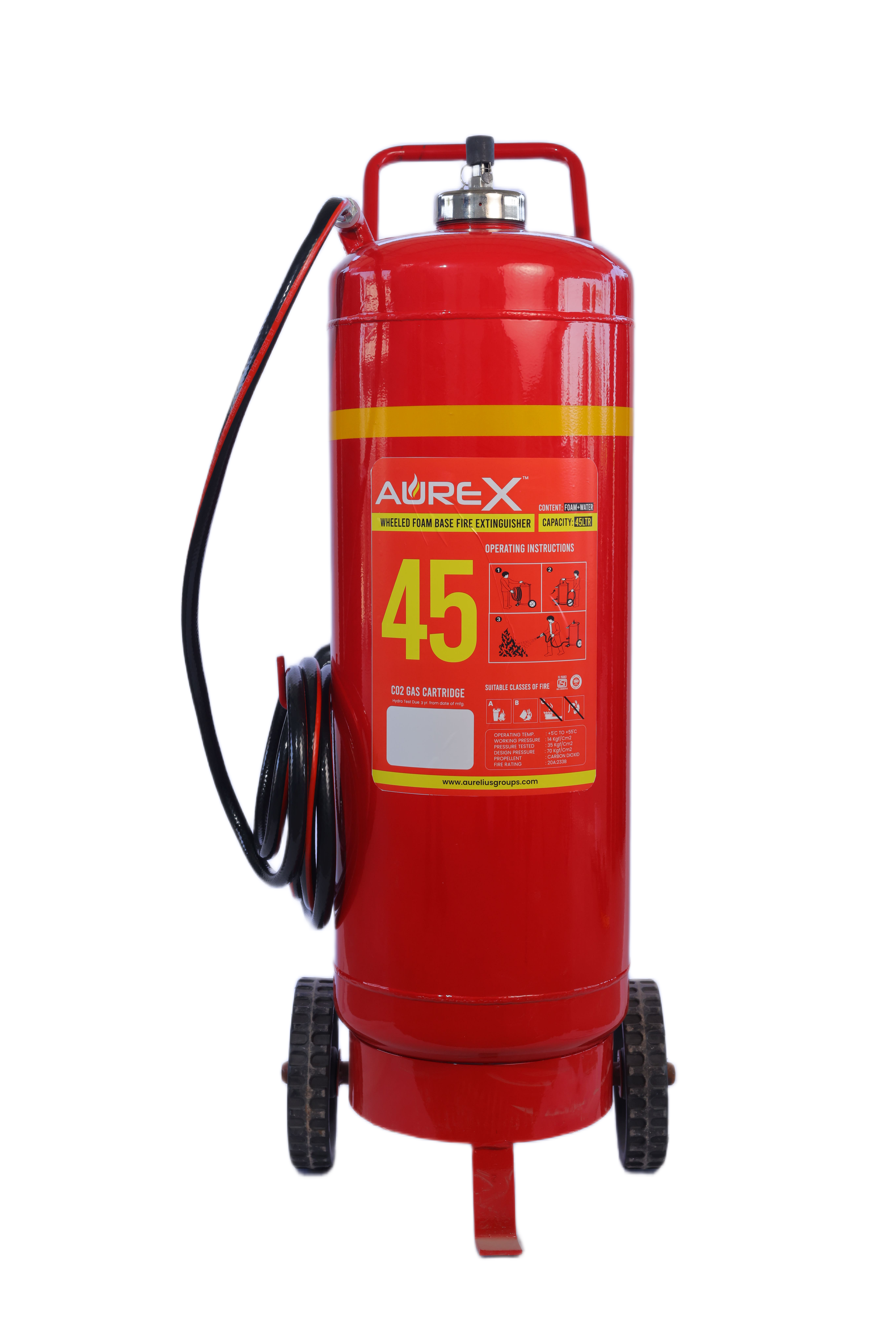 Foam 45LTR Wheeled Type Fire Extinguisher