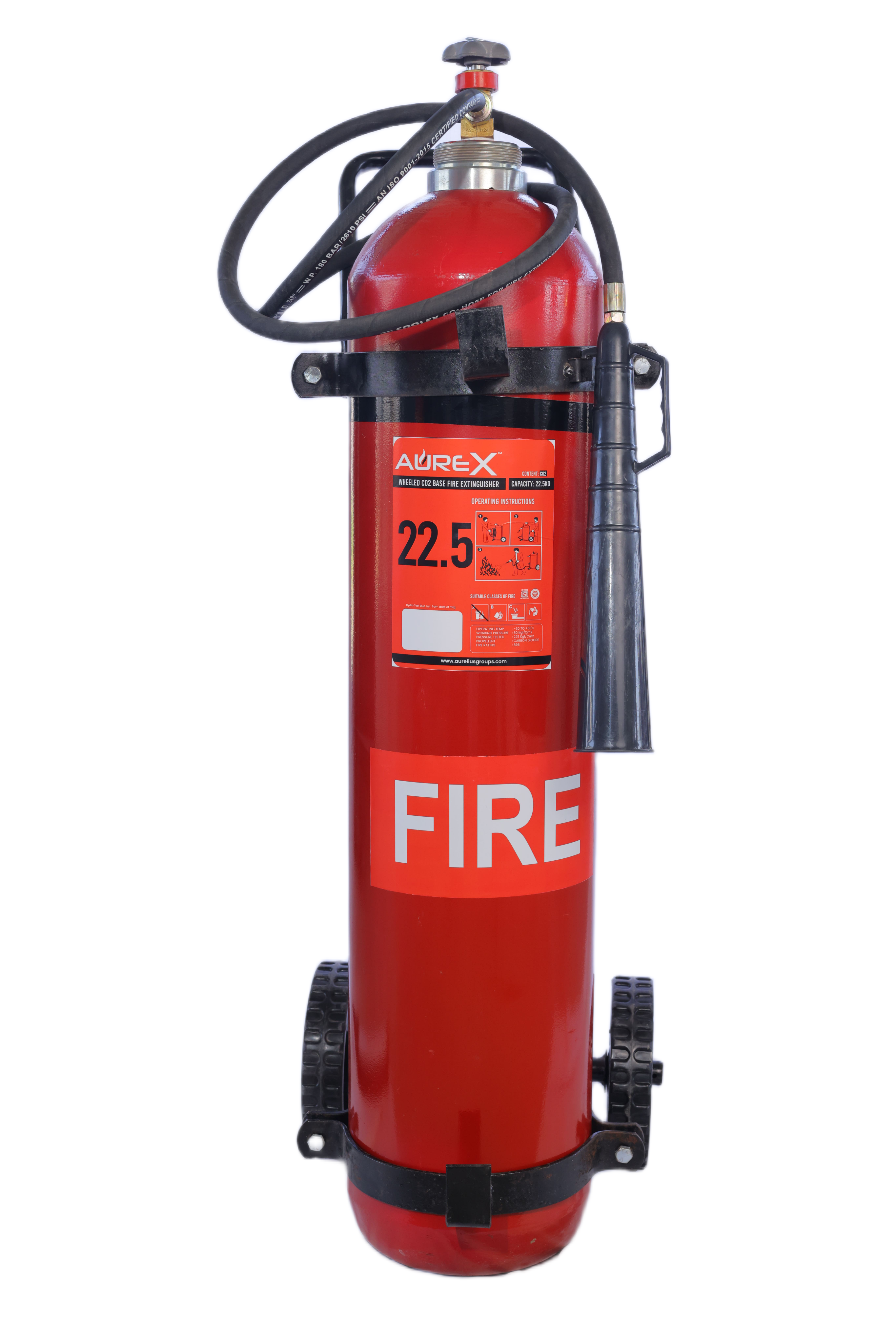 Co2 22.5KG WHEELED TYPE FIRE EXTINGUISHER
