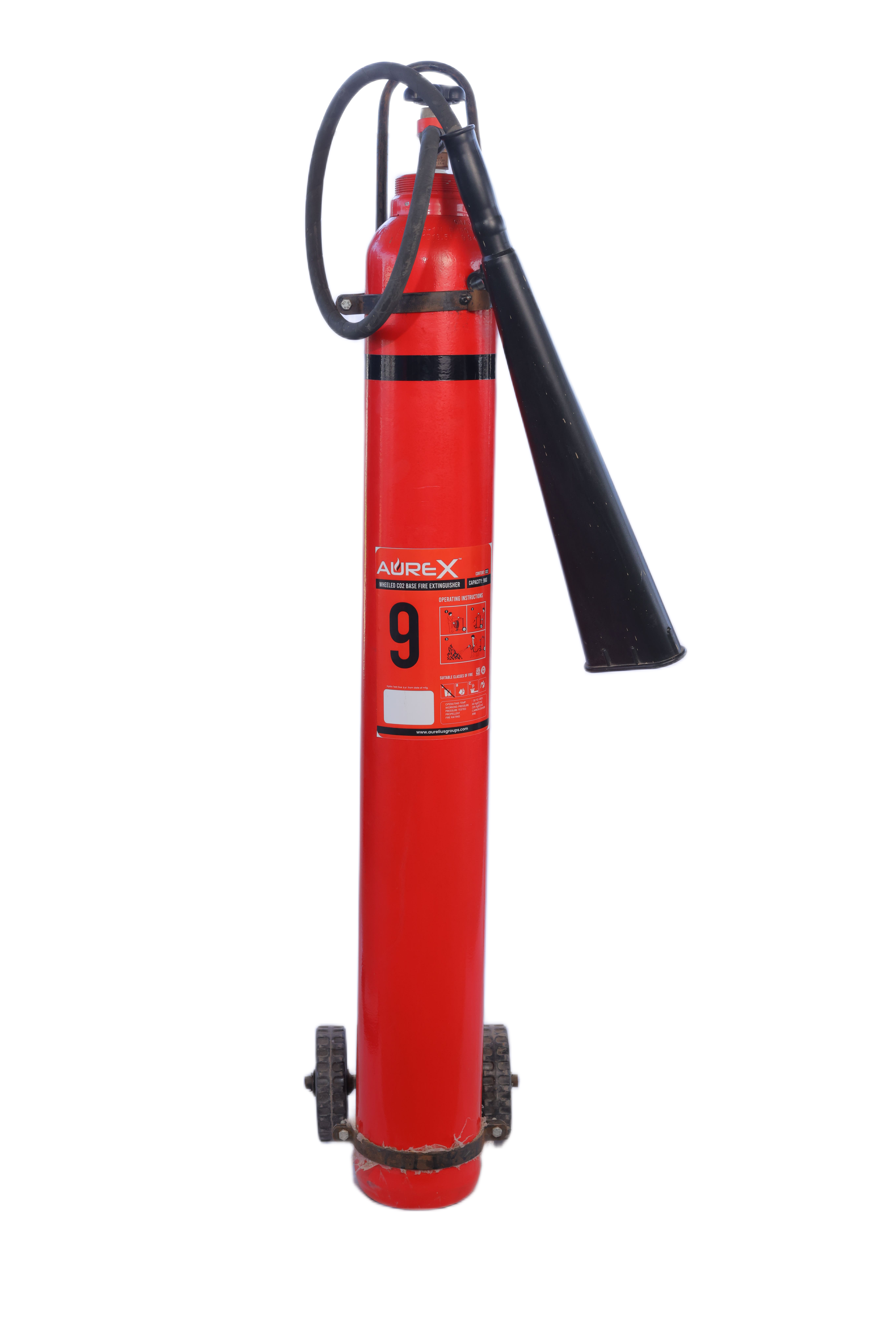 Co2 9KG WHEELED TYPE FIRE EXTINGUISHER