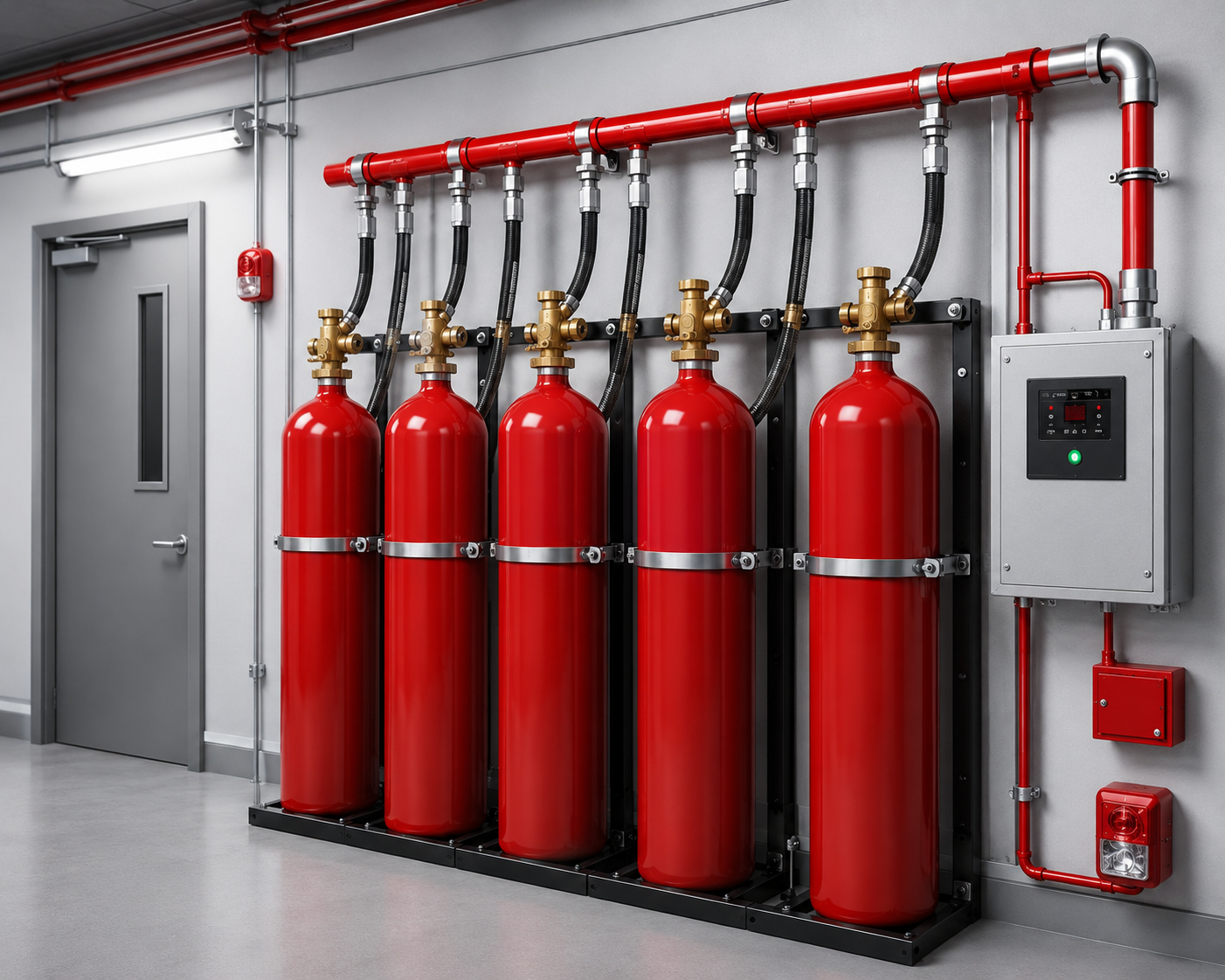 Inert Gas Fire Suppression System